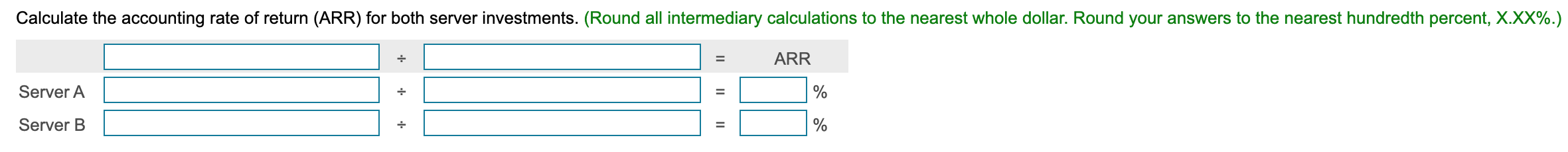 cash inflows of $25,000 per year and have a zero residual value.