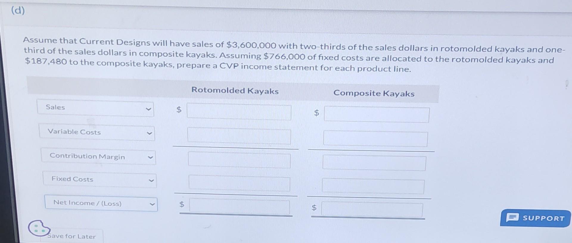 total units sold. (a) Determine the weighted-average unit contribution margin for Current