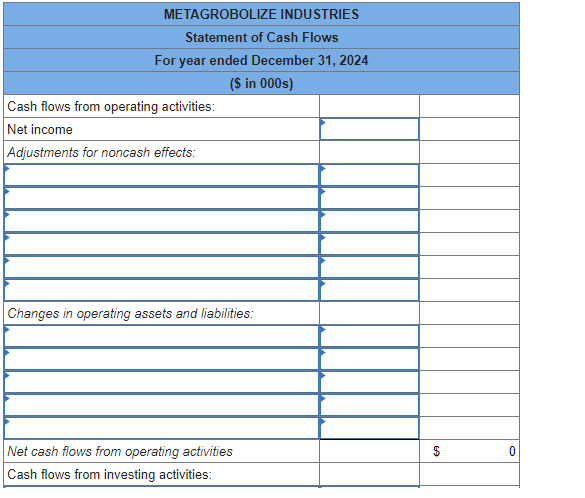 the accounting records of Metagrobolize also is provided. Additional information from the