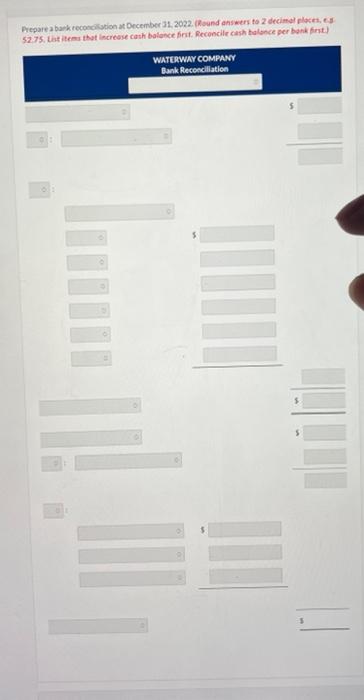 at November 30 . The December bank statement showed the following checks