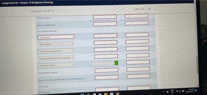 119.000 109,000 Direct labour 84,000 110,000 Manufacturing overhead 61.000 75.000 Selling and