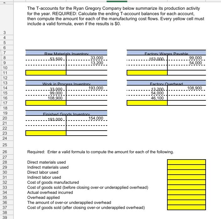 Please I need a correct answer and quickly please The T-accounts for