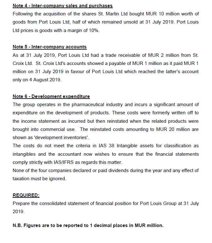 which has investments in shares in St. Croix Ltd, and St. Martin