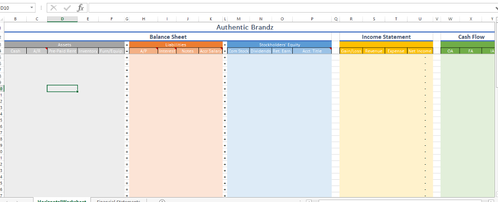 Worksheet to journalize each trasaction listed. Events January 1 You started the