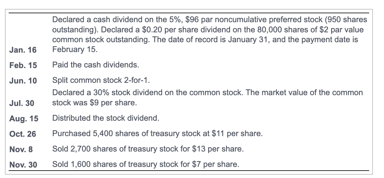 I need help with requirement #2 thank you! Declared a cash