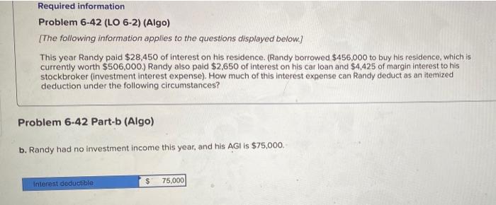  Hi can I get with this please? Required information Problem 6-42