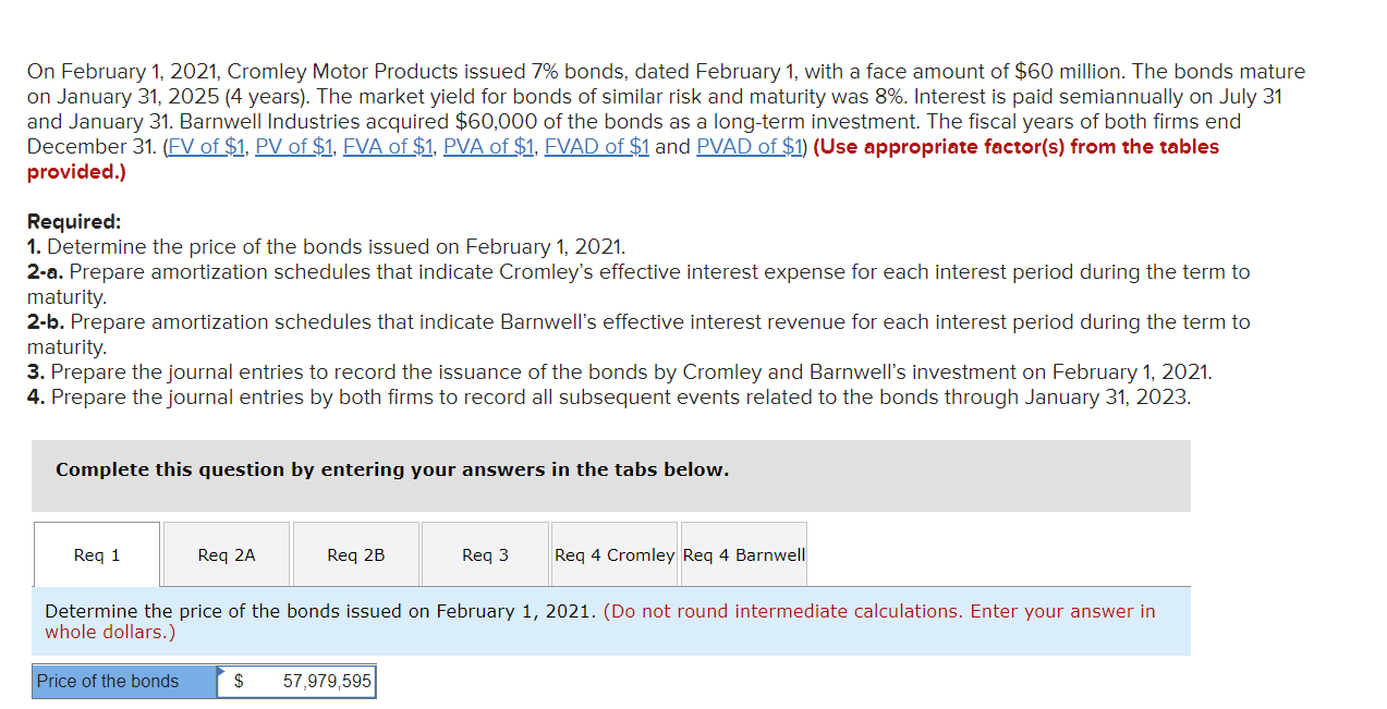 I just need help with required 4 Req 4 Cromley 1)