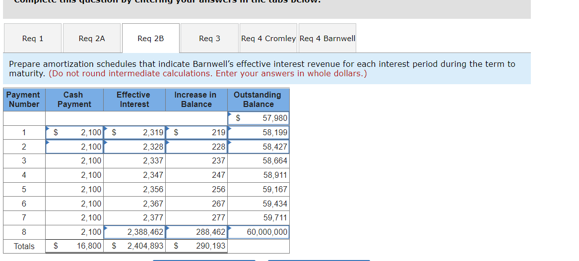 interest for Cromley Company. 3) Record the payment of interest for Cromley