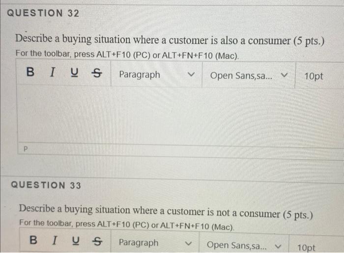 pts) For the toolbar, press ALT +F10 (PC) or ALT +FN+F10 (Mac)
