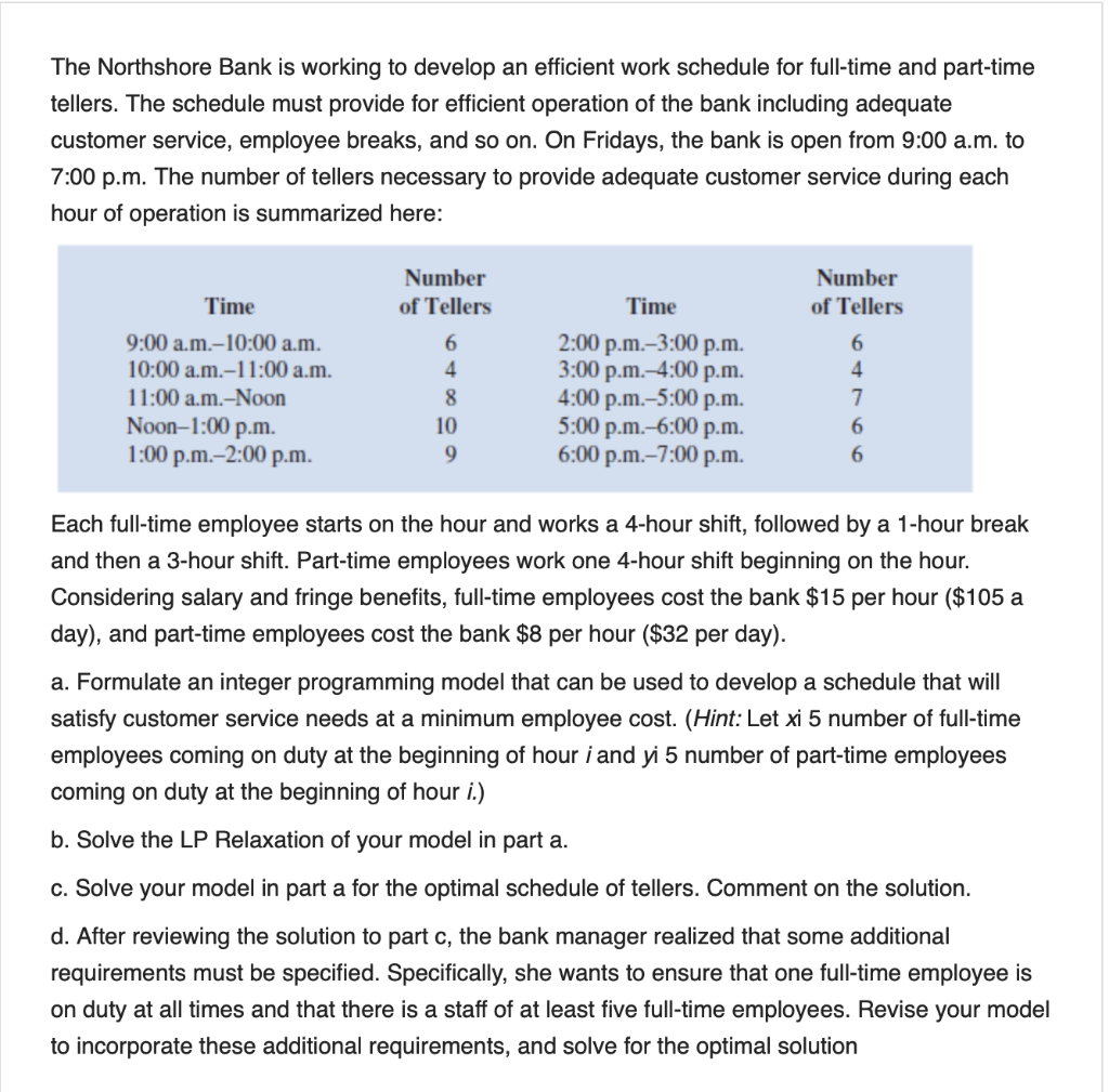 6. MODIFIED VERSION of Chapter 13, Problem 15 (Rather than answering parts