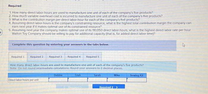 answers in the tabs below. How much variable overhead cost is incurred