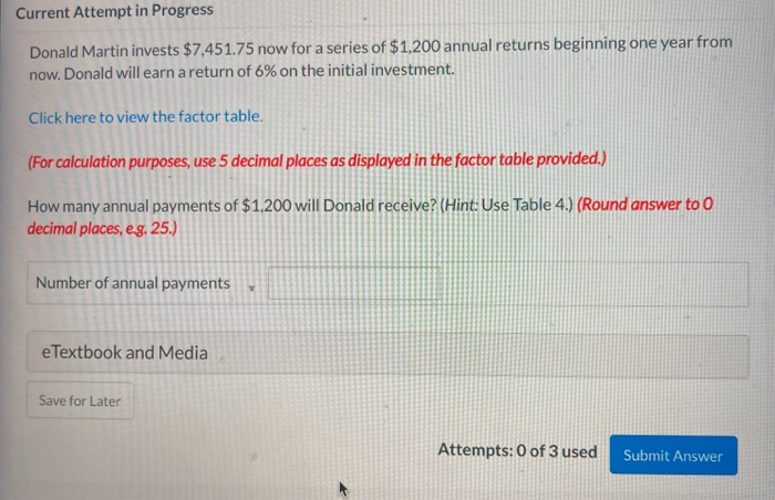 she will receive $11,700 at the end of 12 years, what annual