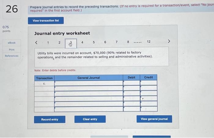 to their job cost sheets. Note: Eater debits before credits. Journal entry