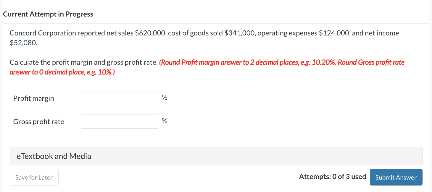  Current Attempt in Progress Concord Corporation reported net sales $620,000, cost