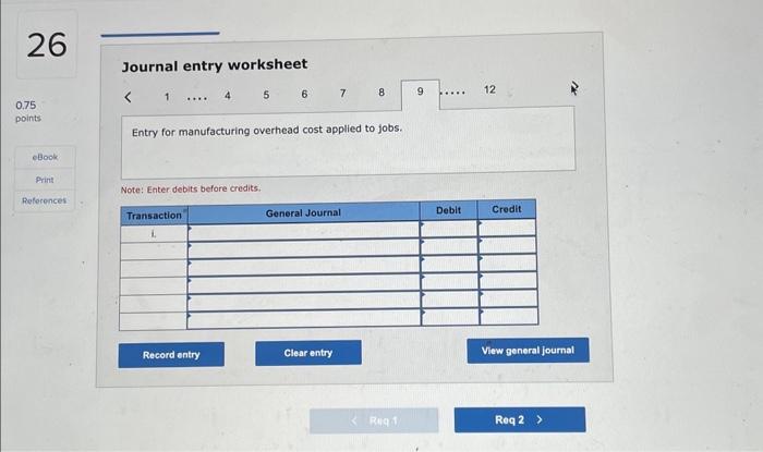 costs incurred on account, $136,000. 9. Depreciation was recorded for the year,