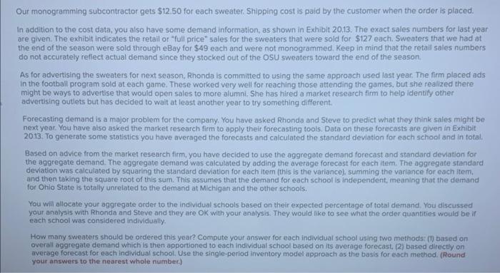 the basis for each method. (Round your answers to the nearest whole