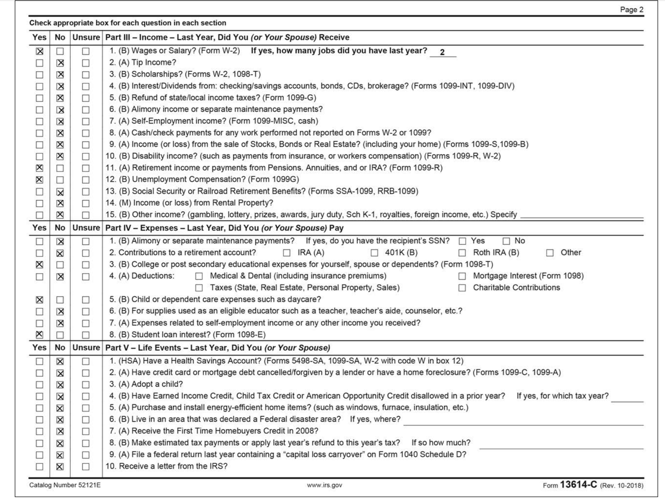 the questions following the scenario. Note: When entering Social Security numbers (SSNs)