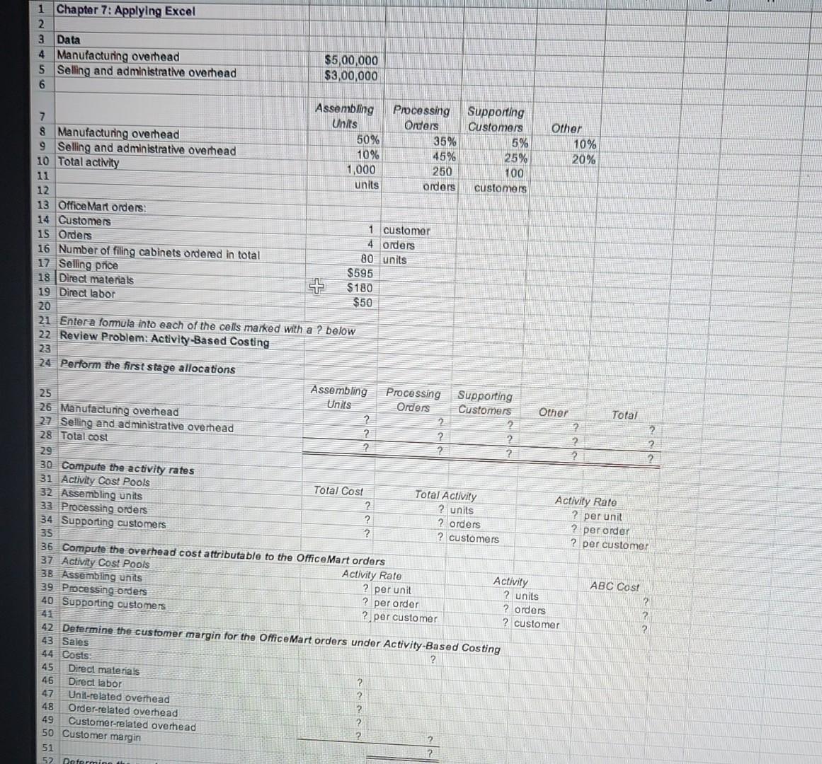 thanks Download the Applying Excel form and enter formulas in all cells