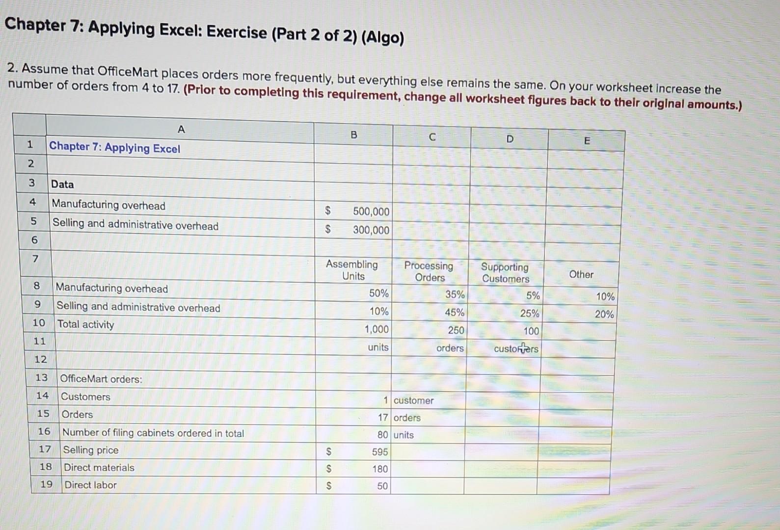 "= B4*B8". Note that the worksheet contains a section at the bottom