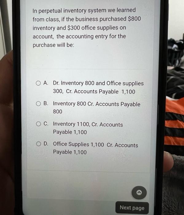  In perpetual inventory system we learned from class, if the business