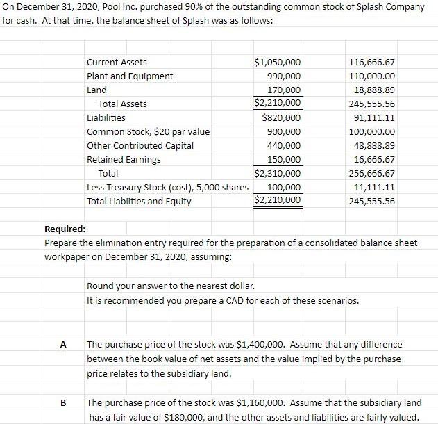  PLEASE SHOW STEPS, I NEED IT FOR STUDYING On December 31,