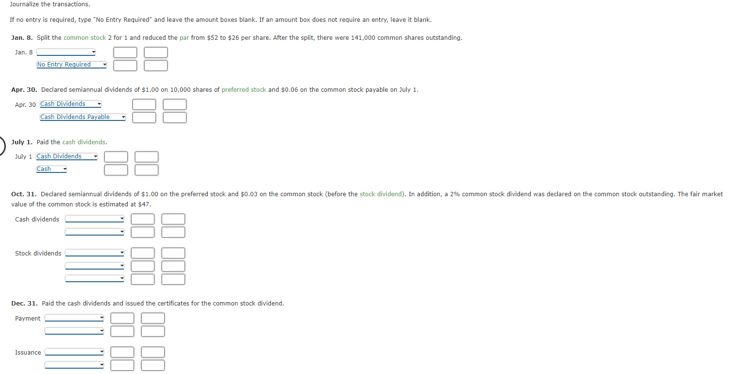  please answer Oct 31 and Dec 31 