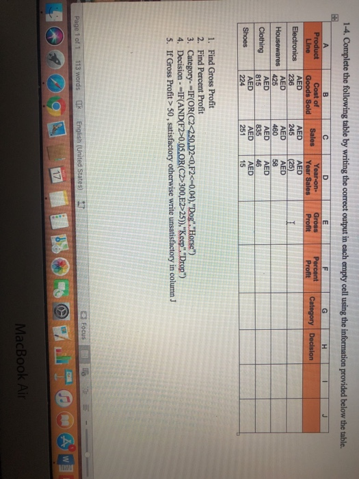  Please solve it on excel and show your work (show the