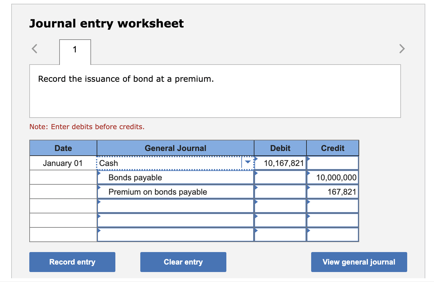 Premium Account) LO10-3 On January 1 of this year, Bochini Corporation sold
