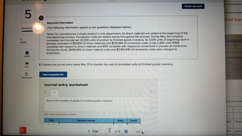 the start of production, and conversion costs are added evenly throughout the