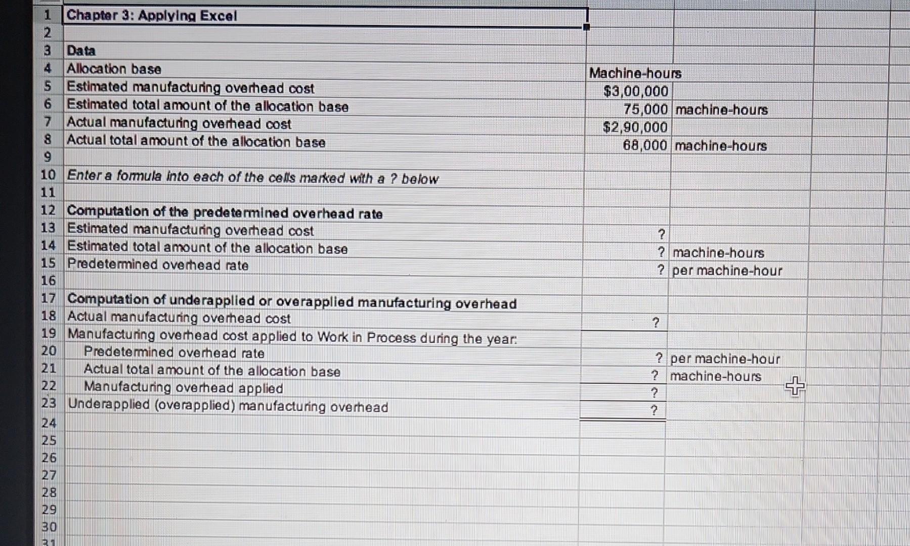 Chapter 5: Applying Excel: Excel Worksheet (Part 1 of 2) (Algo) Download