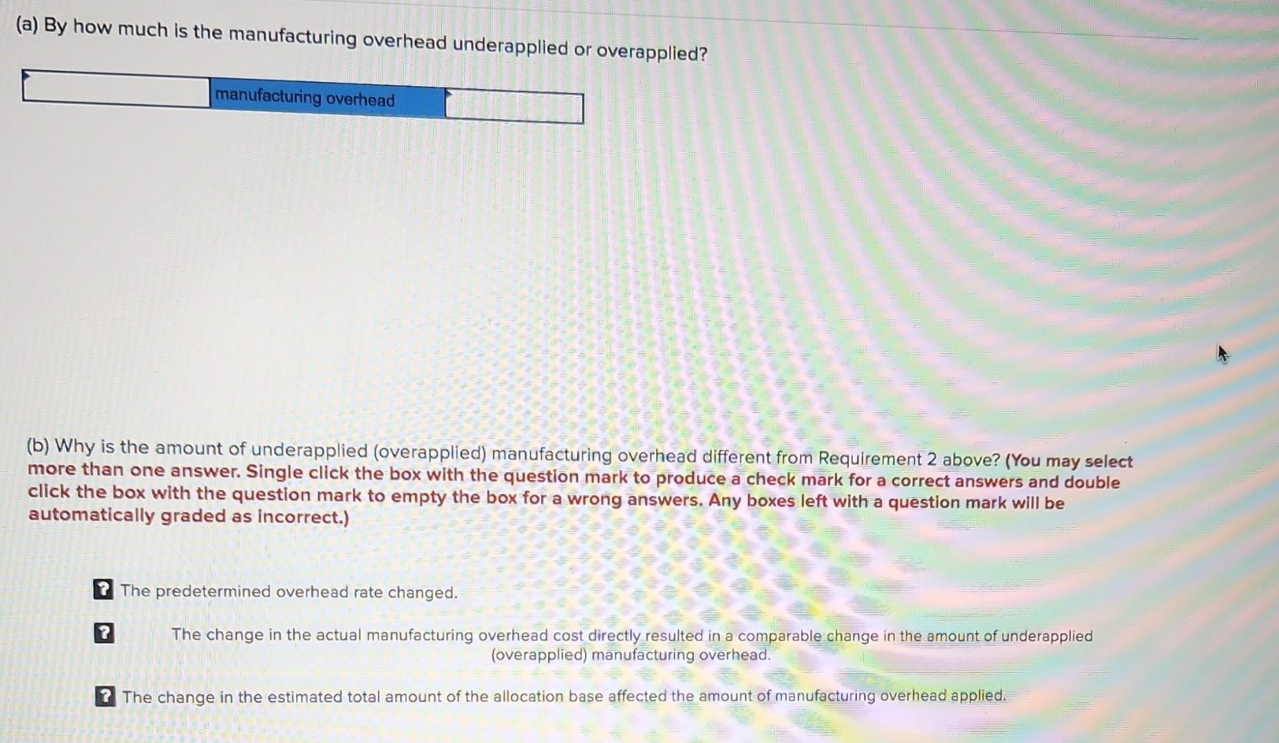 your worksheet by changing the estimated total amount of the allocation base