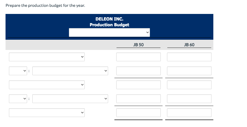 31, 2020. Accounting assistants furnish the data shown below. Product JB 50