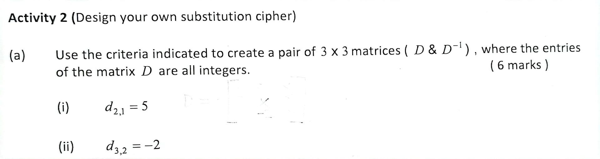  How do I do this using excel? Activity 2 (Design your