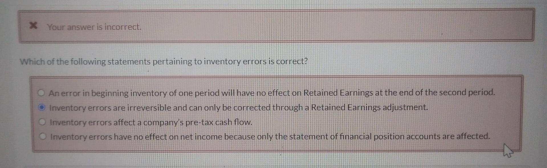  please answer thanks x Your answer is incorrect. Which of the