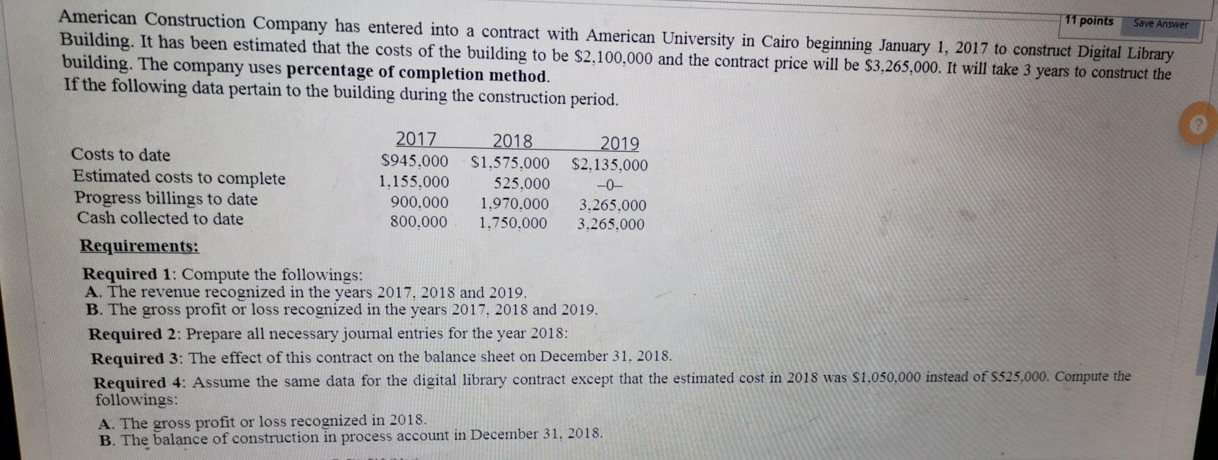 INTERMEDIATE ACCOUNTING 2 PLZ SOLVE URGENTLY 11 points Save Answer American