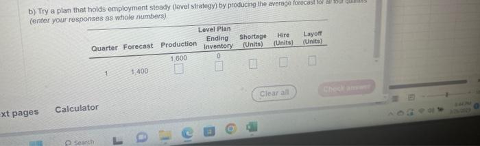 units \\ Stockout cost for backorders & $45 per unit \\ Inventory
