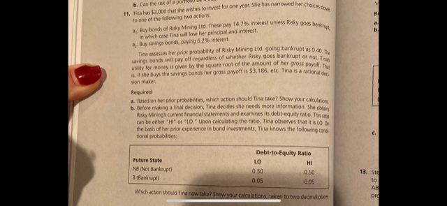 If you could fully explain the steps to solving it. 11. Tina