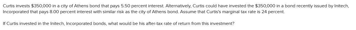 How do you do this? Curtis invests $350,000 in a city of
