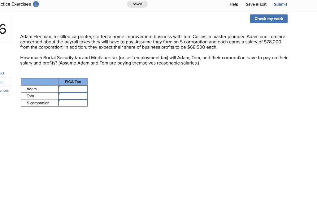  ctice Exercises i Saved Help Save & Exit Submit Check my