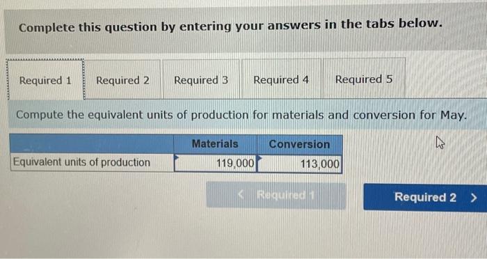 process costing system. It manufactures a caulking compound that goes through three