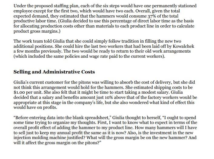 same? In other words, not decrease profits. 3. Is purchasing the injection