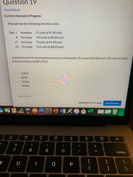  Question 19 View Policies Current Attempt in Progress Pharoah has the