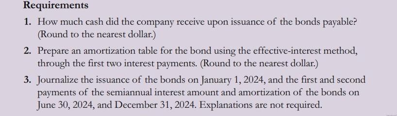 value of bonds payable and journalizing using the effective-interest amortization method Brad