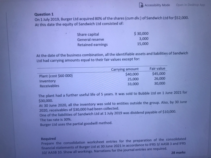  Accessibility Mode Open in Desktop App Question 1 On 1 July