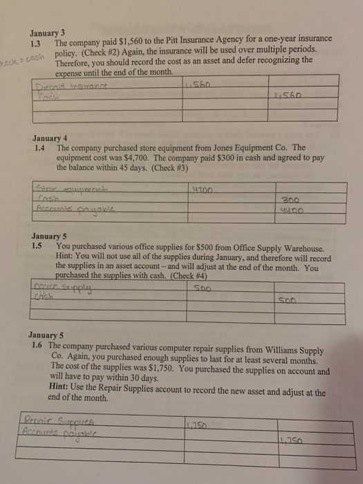 this point, you need to prepare a number of adjusting entries for