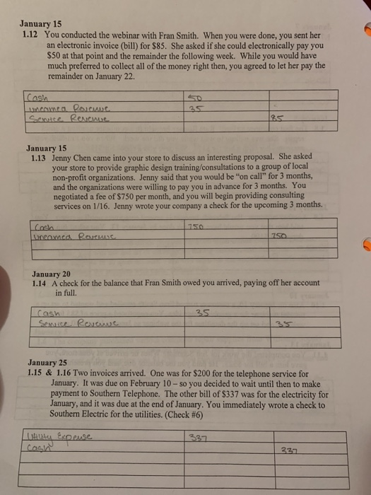 the QuickBooks software following the same procedure for recording regular entries in