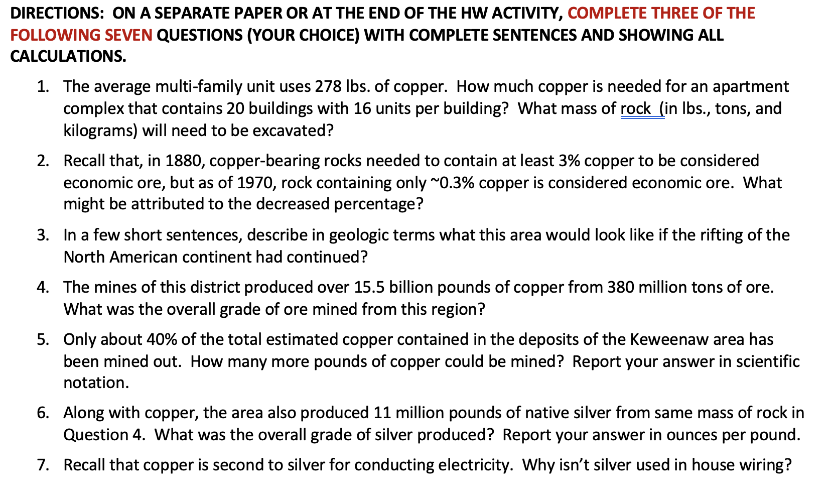 Calumet & Hecla Kearsarge Pewabic Baltic Osceola Isle Royale Atlantic Mass Superior