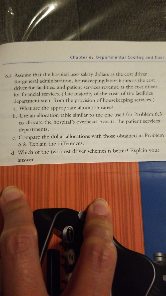 for facilities, and for financial services what the hospital uses salary dollars