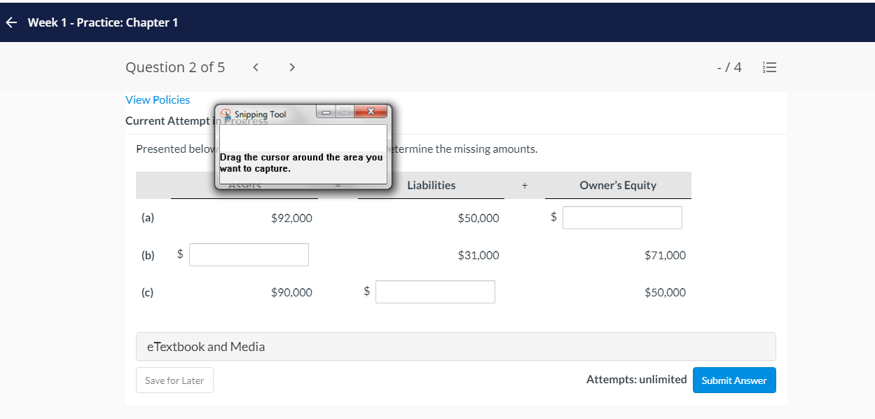  + Week 1 - Practice: Chapter 1 Question 2 of 5