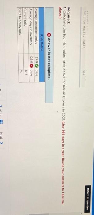 statement of Adrian Express reports sales of $15,327.000, cost of goods sold